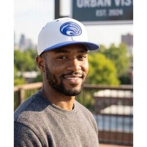 PENN STATE NITTANY LIONS Sz Large The Game Pro Baseball Cap Hat White Blue